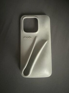 RHODE Silicone Phone Case with Integrated Strap - Light Gray